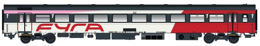 LS Models LS44055-3 - H0 - Personenwagen 1. Kl.  FYRA Wagen 23, NS, Ep. VI